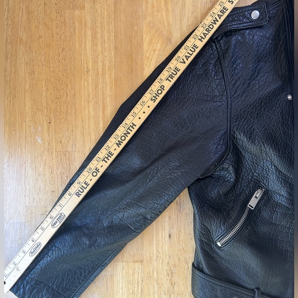Zara Genuine Buffalo leather motorcycle jacket - Picture 6 of 8